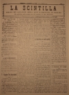 frontespizio del primo numero de &quot;La Scintilla&quot;, aprile 1896