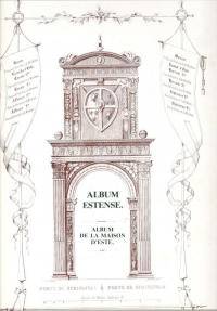 Il frontespizio dell’Album Estense, pubblicato da Abramo Servadio nel 1850-60